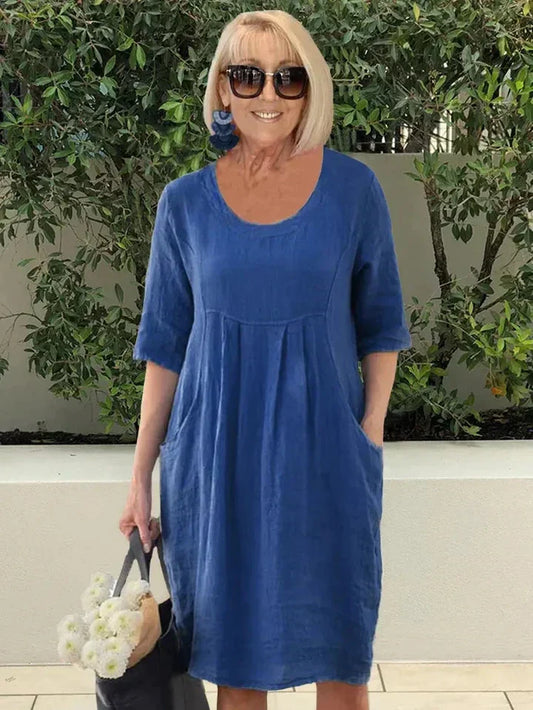LISA | Robe en mélange de coton ample