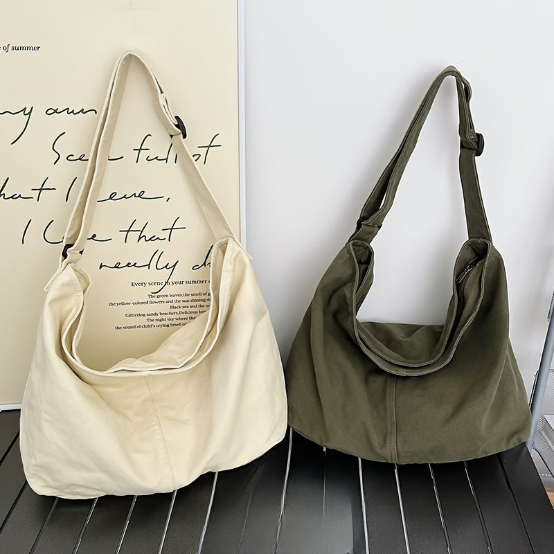 Hailey | Oversized Canvas Crossbody Bag Chic for Effortless Style
