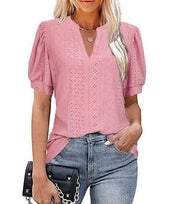 LESLEY | Elegant Short-Sleeve Top for Women