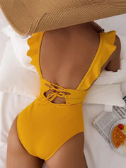 Léa | Maillot de Bain Ridé pour Piscine et Plage