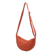 Stylish purple dumpling shoulder bag for fashionable women