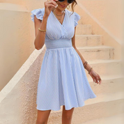 MADISON | Chic midi sommerkjole med striper