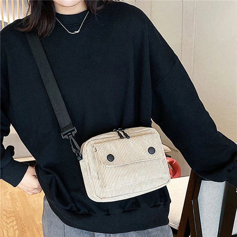 Salem | Mini olkalaukku samettikorduroysta