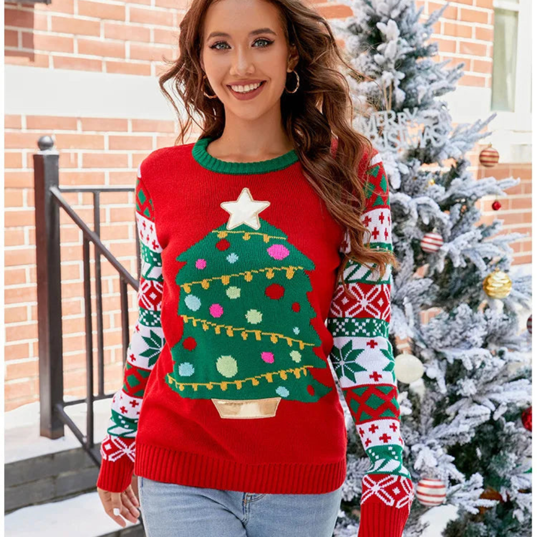 Amelie | Pull de Noël à manches longues pour femmes