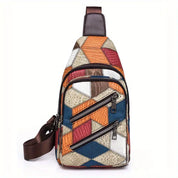 Keily | Women's Shoulder Bag with Embossed Pattern and Colorblock