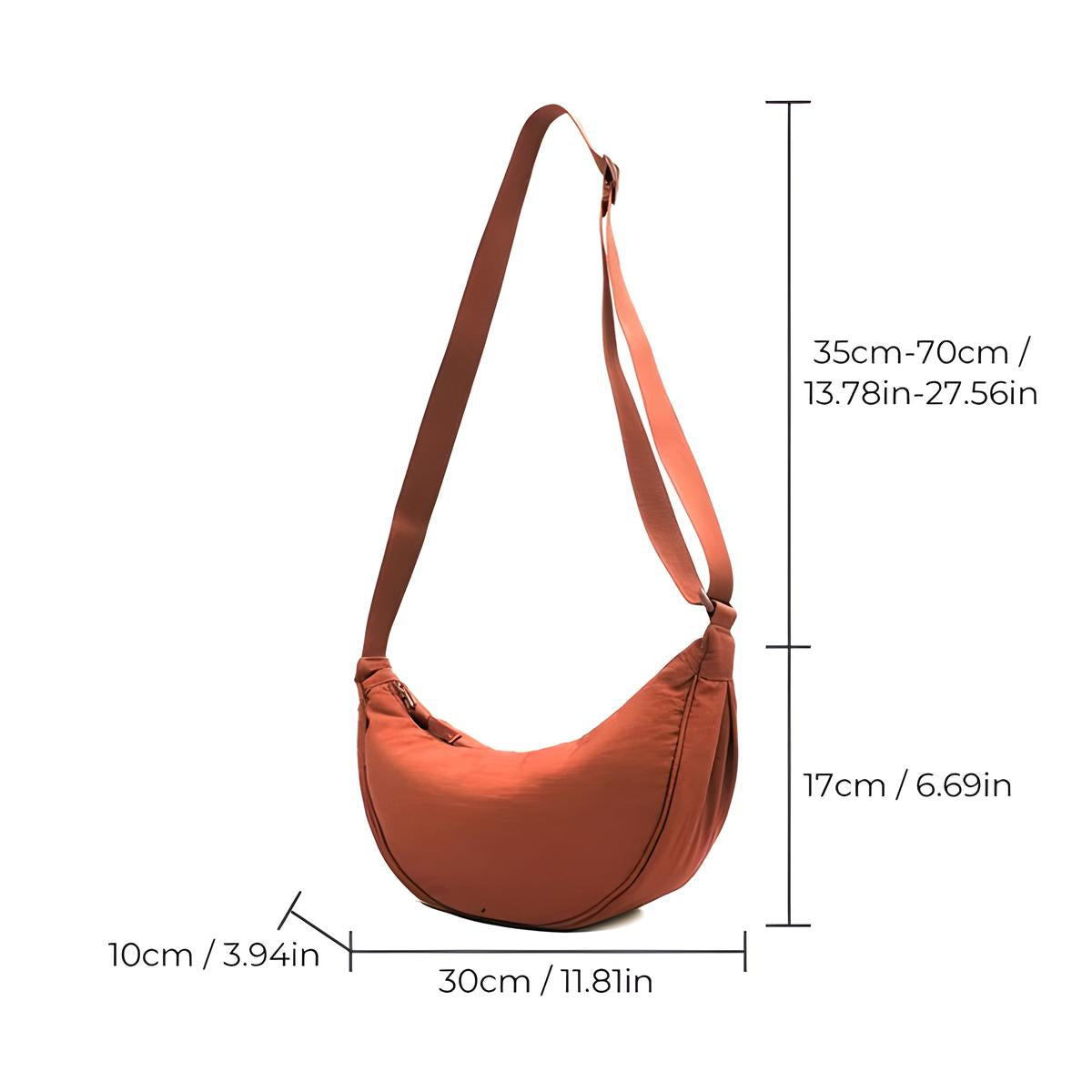 Stylish purple dumpling shoulder bag for fashionable women