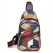 Keily | Women's Shoulder Bag with Embossed Pattern and Colorblock