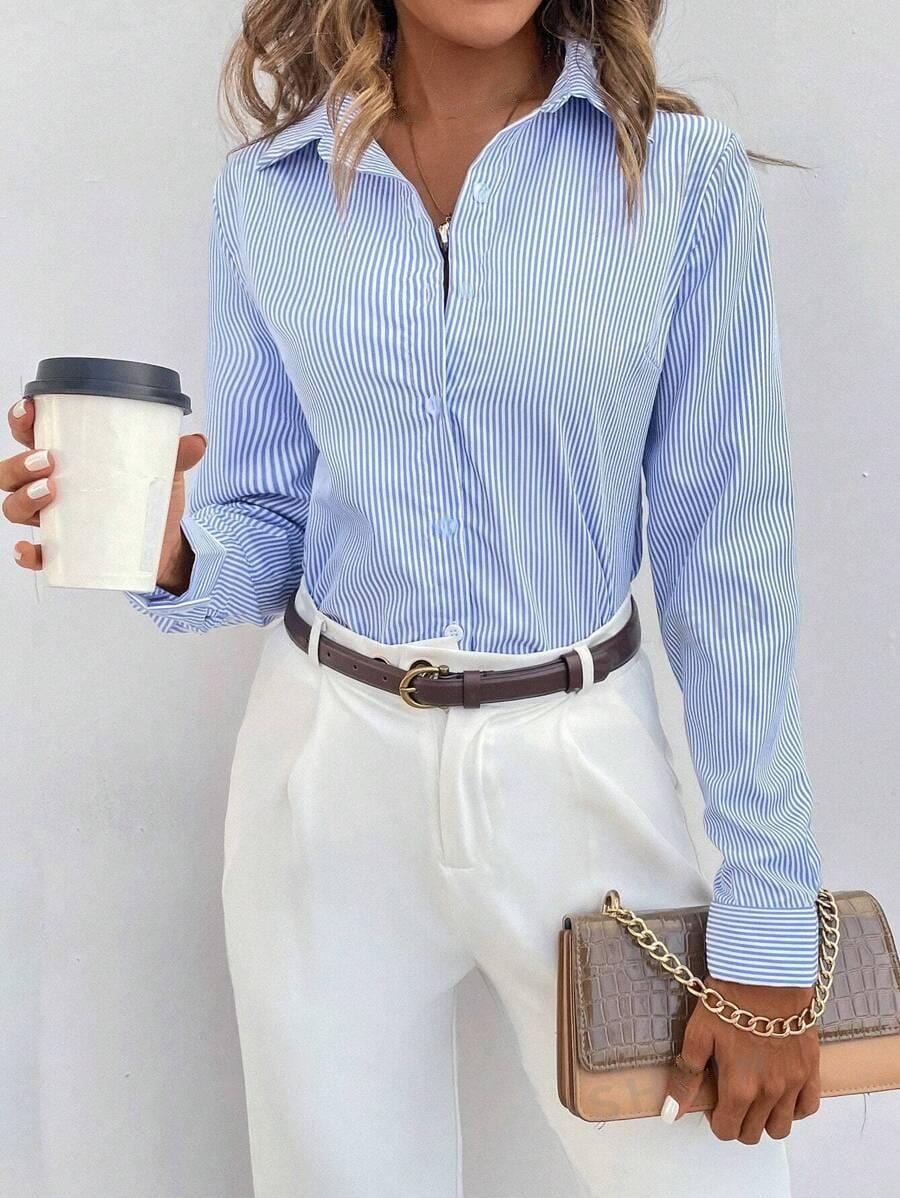Kendra | Classic Versatile Striped Blouse