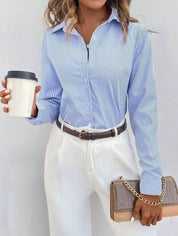 Kendra | Classic Versatile Striped Blouse