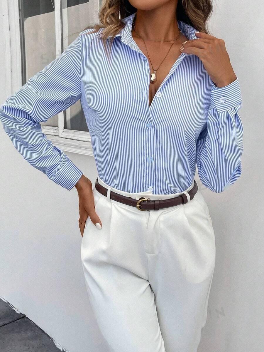 Kendra | Classic Versatile Striped Blouse