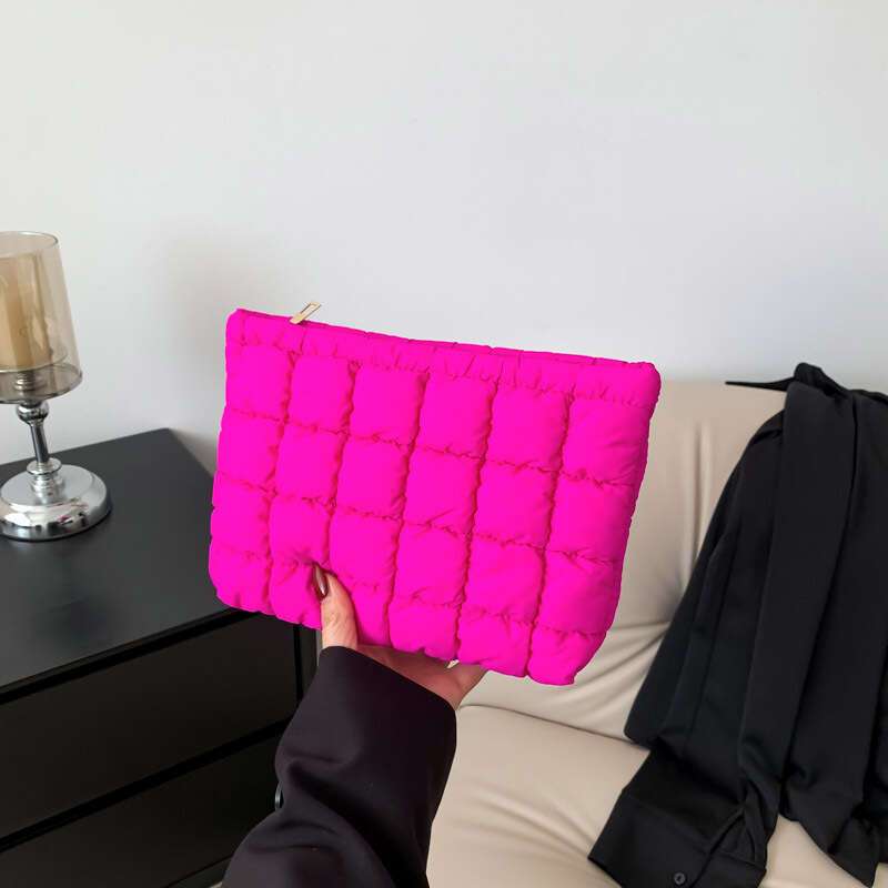 Sophie | Quilted sminkepung med glidelås