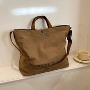 Retro and Elegant Canvas Shoulder Bag by Esther