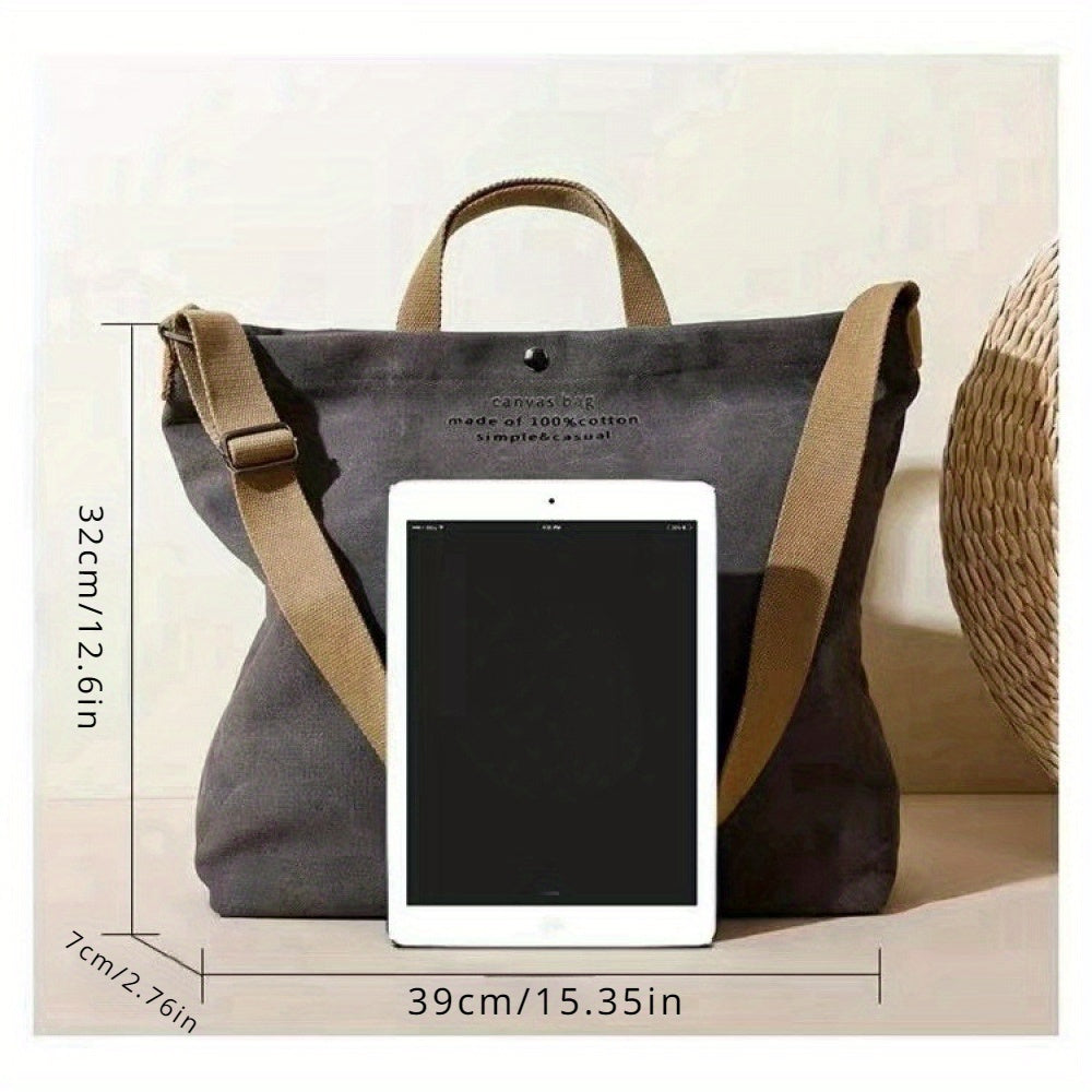 Retro and Elegant Canvas Shoulder Bag by Esther