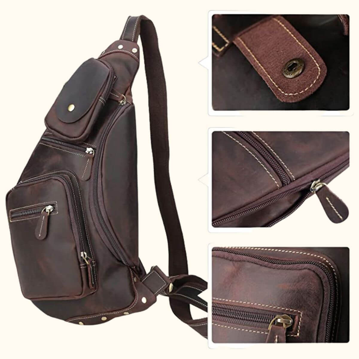 Dayana | Frontier leather shoulder bag