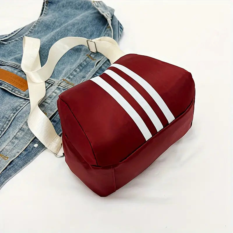 Dorian | Striped Oxford Shoulder Bag