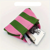 Lanie | Elegant and versatile striped cosmetic pouch