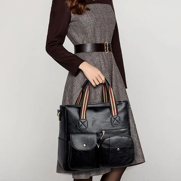 Riley | Versatile Synthetic Leather Shoulder Bag