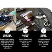 Layla | Elegant and versatile makeup bag with quick access