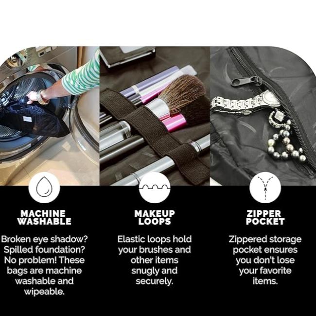 Layla | Elegant and versatile makeup bag with quick access