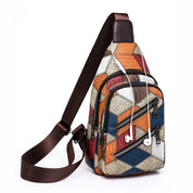 Keily | Women's Shoulder Bag with Embossed Pattern and Colorblock