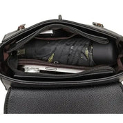 Mallory | Naisten nahkainen retro-soljellinen olkalaukku