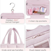 Kenya | Travel Makeup Bag with Jewelry Organizer