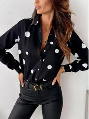 LILLIAN | Elegant Polka Dot Blouse