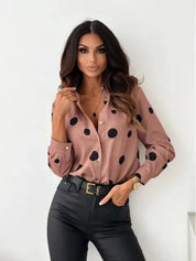 LILLIAN | Elegant Polka Dot Blouse