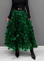 LAURA Black Polka Dot Skirt