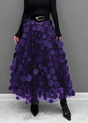 LAURA Black Polka Dot Skirt