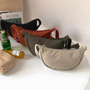 Stylish purple dumpling shoulder bag for fashionable women
