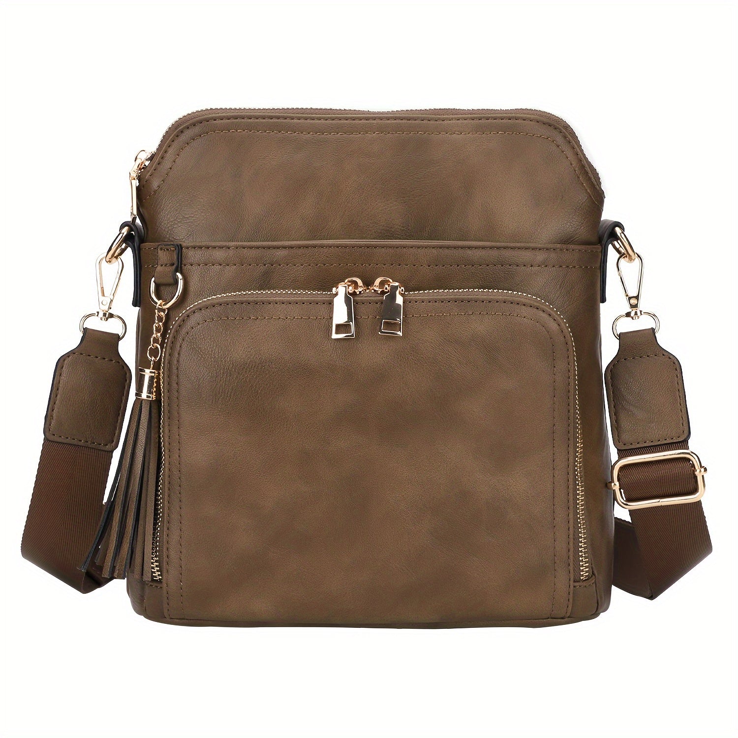 Elevate your style with the chic anti-theft Natalie crossbody bag, featuring trendy fringe accents.