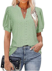 LESLEY | Elegant Short-Sleeve Top for Women