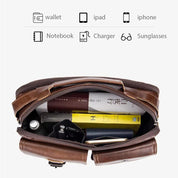 Emir | Nahkainen olkalaukku miehille