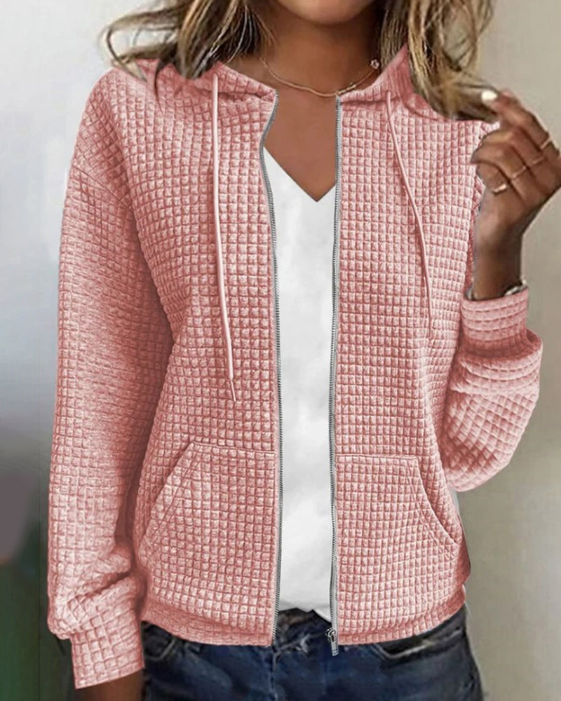 Hanna | Tyylikäs hupullinen liivi taskuilla naisille