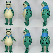 Inflatable frog costume for Halloween and costume parties