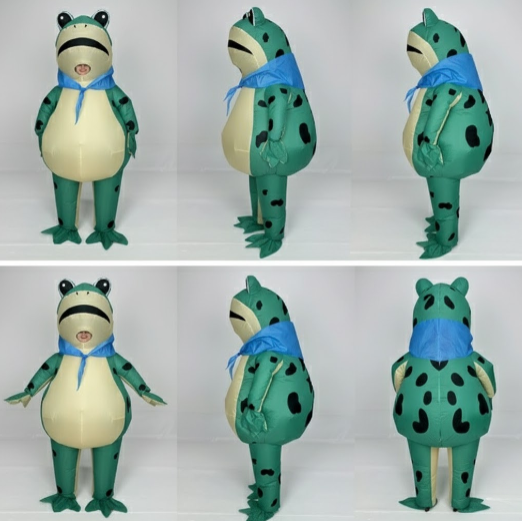 Inflatable frog costume for Halloween and costume parties