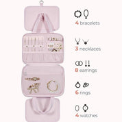 Kenya | Travel Makeup Bag with Jewelry Organizer