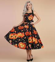 Retro Halloween Dress | Pumpkin and Ghost Costume for Women