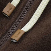 NIKKI | Striped vest with hood and fleece lining