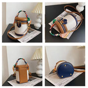 Mariah | Cylindrinen olkalaukku huivilla