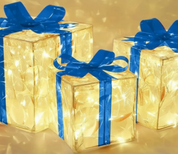 GlowBox – Coffret cadeau LED 3 pièces pour décoration de Noël