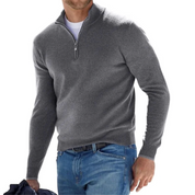 Morris | Casual men's jacket with zipper and stand-up collar