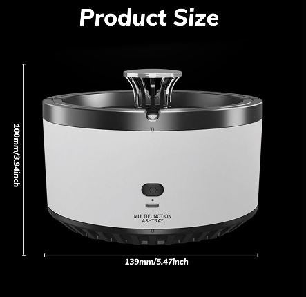 Electric smokeless ashtray
