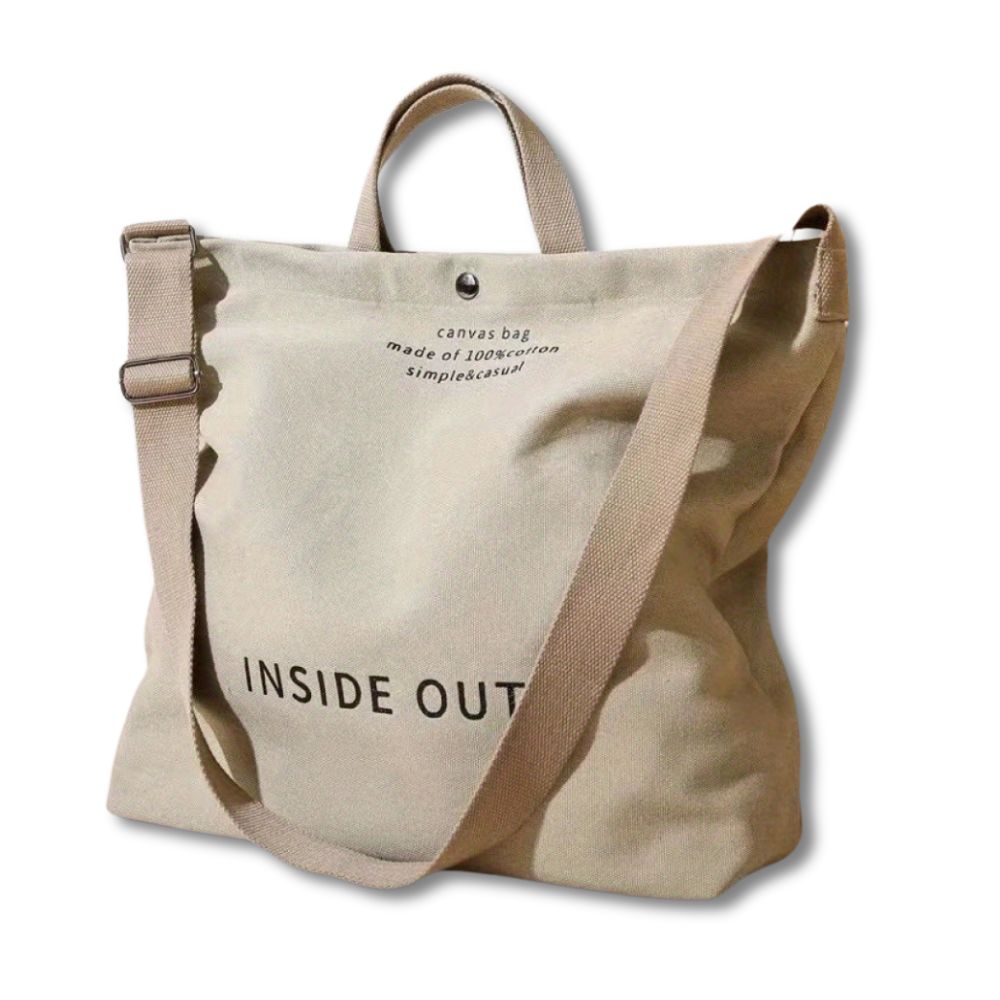 Retro and Elegant Canvas Shoulder Bag by Esther