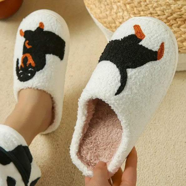 Pantoufles D'hiver En Forme De Teckel (ou Chat) - Peluche Douce, Semelle Antidérapante - Pour Femme/homme, Cadeau Mignon - 9