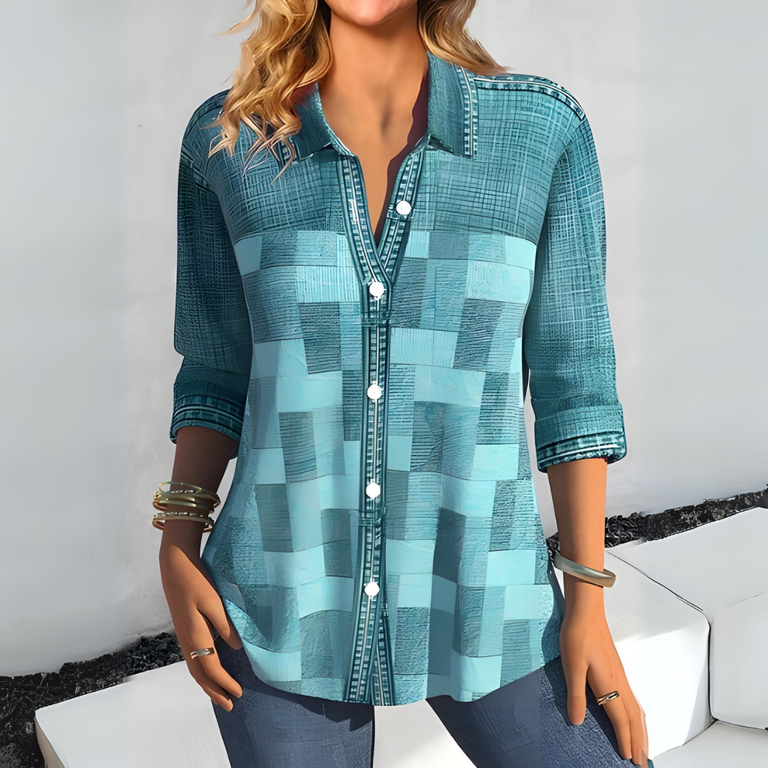 PENELOPE | Elegant Women's Checkered Top