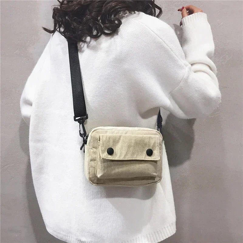 Salem | Mini olkalaukku samettikorduroysta