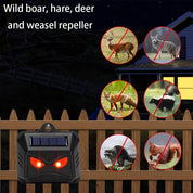2 répulsifs à ultrasons pour animaux alimentés à l'énergie solaire 2
