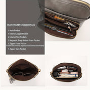 Elevate your style with the chic anti-theft Natalie crossbody bag, featuring trendy fringe accents.